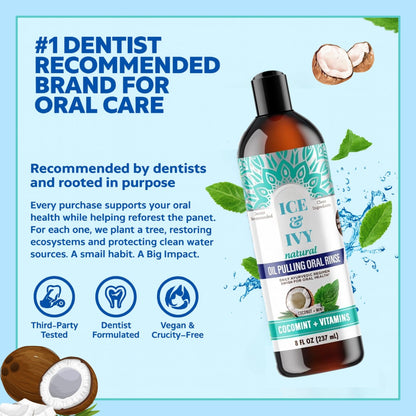 Ice&Ivy™ Coconut Pulling Oil Mouthwash