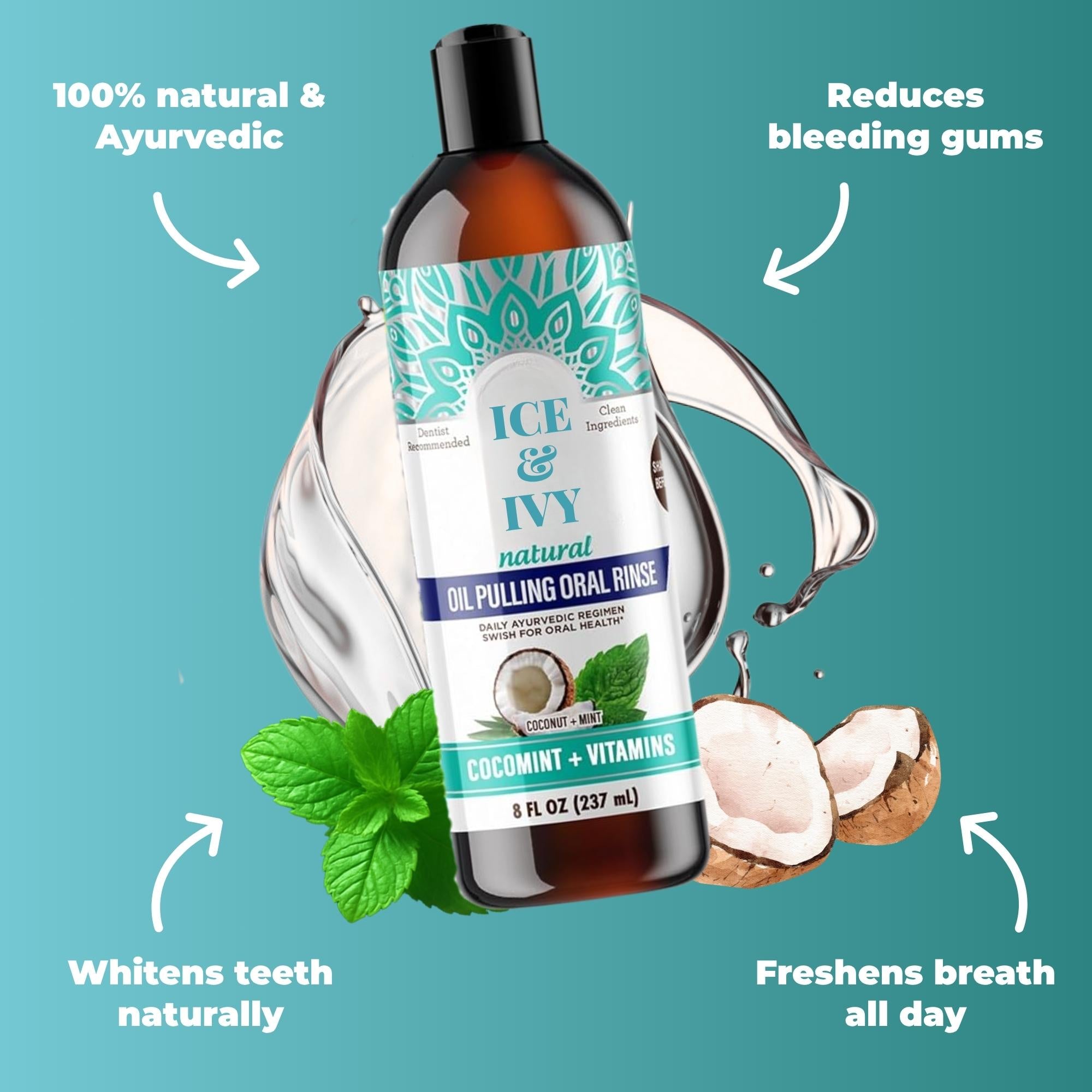 Ice&Ivy™ Coconut Pulling Oil Mouthwash